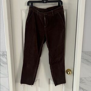 Women's Corduroy Pants in Brown